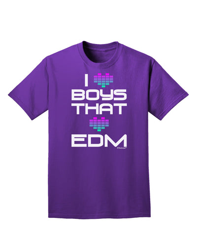 I Heart Boys That Heart EDM Adult Dark T-Shirt-Mens T-Shirt-TooLoud-Purple-Small-Davson Sales