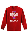 I Heart Boys That Heart EDM Adult Long Sleeve Dark T-Shirt-TooLoud-Red-Small-Davson Sales