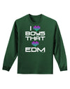 I Heart Boys That Heart EDM Adult Long Sleeve Dark T-Shirt-TooLoud-Dark-Green-Small-Davson Sales