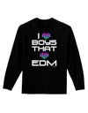 I Heart Boys That Heart EDM Adult Long Sleeve Dark T-Shirt-TooLoud-Black-Small-Davson Sales