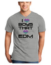 I Heart Boys That Heart EDM Adult V-Neck T-shirt-Mens V-Neck T-Shirt-TooLoud-HeatherGray-Small-Davson Sales