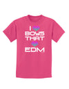 I Heart Boys That Heart EDM Childrens Dark T-Shirt-Childrens T-Shirt-TooLoud-Sangria-X-Small-Davson Sales