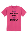 I Heart Boys That Heart EDM Childrens T-Shirt-Childrens T-Shirt-TooLoud-Sangria-X-Small-Davson Sales