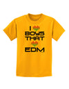 I Heart Boys That Heart EDM Childrens T-Shirt-Childrens T-Shirt-TooLoud-Gold-X-Small-Davson Sales