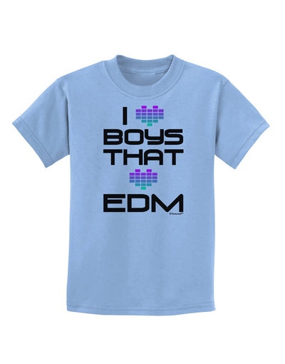 I Heart Boys That Heart EDM Childrens T-Shirt-Childrens T-Shirt-TooLoud-Light-Blue-X-Small-Davson Sales