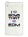 I Heart Boys That Heart EDM Micro Terry Gromet Golf Towel 16 x 25 inch-Golf Towel-TooLoud-White-Davson Sales