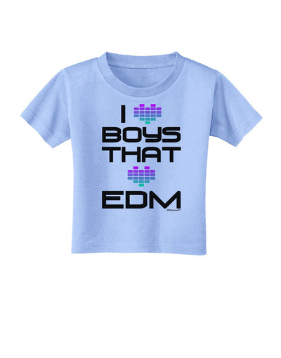 I Heart Boys That Heart EDM Toddler T-Shirt-Toddler T-Shirt-TooLoud-Aquatic-Blue-2T-Davson Sales