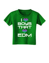 I Heart Boys That Heart EDM Toddler T-Shirt Dark-Toddler T-Shirt-TooLoud-Clover-Green-2T-Davson Sales