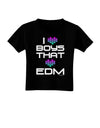 I Heart Boys That Heart EDM Toddler T-Shirt Dark-Toddler T-Shirt-TooLoud-Black-2T-Davson Sales