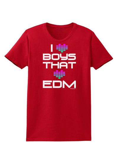 I Heart Boys That Heart EDM Womens Dark T-Shirt-TooLoud-Red-X-Small-Davson Sales