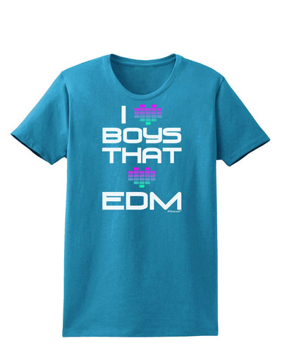 I Heart Boys That Heart EDM Womens Dark T-Shirt-TooLoud-Turquoise-X-Small-Davson Sales