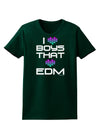 I Heart Boys That Heart EDM Womens Dark T-Shirt-TooLoud-Forest-Green-Small-Davson Sales