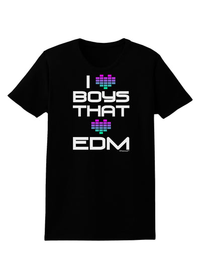 I Heart Boys That Heart EDM Womens Dark T-Shirt-TooLoud-Black-X-Small-Davson Sales