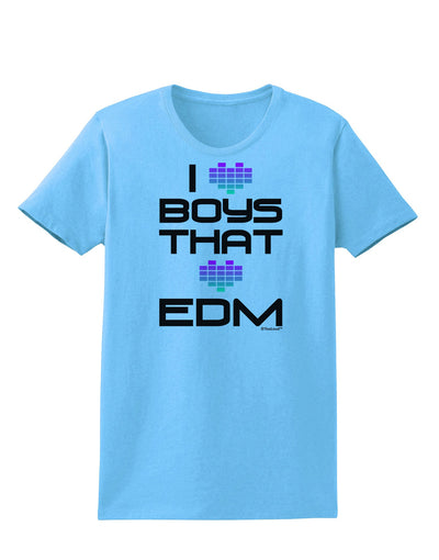 I Heart Boys That Heart EDM Womens T-Shirt-Womens T-Shirt-TooLoud-Aquatic-Blue-X-Small-Davson Sales