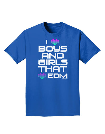 I Heart Boys and Girls That Heart EDM Adult Dark T-Shirt-Mens T-Shirt-TooLoud-Royal-Blue-Small-Davson Sales