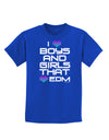 I Heart Boys and Girls That Heart EDM Childrens Dark T-Shirt-Childrens T-Shirt-TooLoud-Royal-Blue-X-Small-Davson Sales