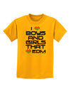 I Heart Boys and Girls That Heart EDM Childrens T-Shirt-Childrens T-Shirt-TooLoud-Gold-X-Small-Davson Sales