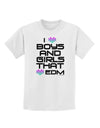 I Heart Boys and Girls That Heart EDM Childrens T-Shirt-Childrens T-Shirt-TooLoud-White-X-Small-Davson Sales