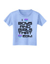 I Heart Boys and Girls That Heart EDM Toddler T-Shirt-Toddler T-Shirt-TooLoud-Aquatic-Blue-2T-Davson Sales