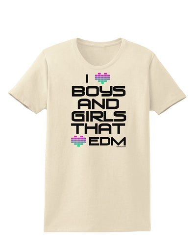 I Heart Boys and Girls That Heart EDM Womens T-Shirt-Womens T-Shirt-TooLoud-Natural-X-Small-Davson Sales