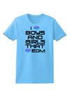 I Heart Boys and Girls That Heart EDM Womens T-Shirt-Womens T-Shirt-TooLoud-Aquatic-Blue-X-Small-Davson Sales