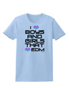 I Heart Boys and Girls That Heart EDM Womens T-Shirt-Womens T-Shirt-TooLoud-Light-Blue-X-Small-Davson Sales