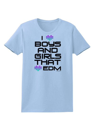 I Heart Boys and Girls That Heart EDM Womens T-Shirt-Womens T-Shirt-TooLoud-Light-Blue-X-Small-Davson Sales