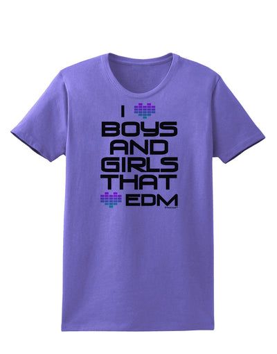 I Heart Boys and Girls That Heart EDM Womens T-Shirt-Womens T-Shirt-TooLoud-Violet-X-Small-Davson Sales