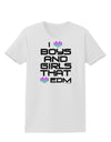 I Heart Boys and Girls That Heart EDM Womens T-Shirt-Womens T-Shirt-TooLoud-White-X-Small-Davson Sales