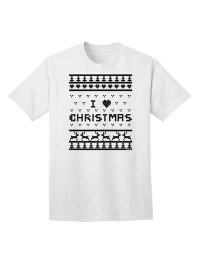 I Heart Christmas - Premium Ugly Christmas Sweater Adult T-Shirt Collection-Mens T-shirts-TooLoud-White-Small-Davson Sales