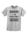 I Heart Christmas Ugly Christmas Sweater Childrens T-Shirt-Childrens T-Shirt-TooLoud-AshGray-X-Small-Davson Sales