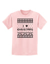 I Heart Christmas Ugly Christmas Sweater Childrens T-Shirt-Childrens T-Shirt-TooLoud-PalePink-X-Small-Davson Sales