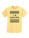 I Heart Christmas Ugly Christmas Sweater Childrens T-Shirt-Childrens T-Shirt-TooLoud-Daffodil-Yellow-X-Small-Davson Sales