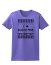 I Heart Christmas Ugly Christmas Sweater Womens T-Shirt-Womens T-Shirt-TooLoud-Violet-X-Small-Davson Sales