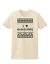 I Heart Christmas Ugly Christmas Sweater Womens T-Shirt-Womens T-Shirt-TooLoud-Natural-X-Small-Davson Sales