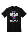 I Heart Girls That Heart EDM Adult Dark T-Shirt-Mens T-Shirt-TooLoud-Black-Small-Davson Sales