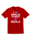 I Heart Girls That Heart EDM Adult Dark T-Shirt-Mens T-Shirt-TooLoud-Red-Small-Davson Sales