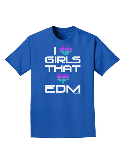 I Heart Girls That Heart EDM Adult Dark T-Shirt-Mens T-Shirt-TooLoud-Royal-Blue-Small-Davson Sales