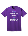 I Heart Girls That Heart EDM Adult Dark T-Shirt-Mens T-Shirt-TooLoud-Purple-Small-Davson Sales