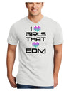 I Heart Girls That Heart EDM Adult V-Neck T-shirt-Mens V-Neck T-Shirt-TooLoud-White-Small-Davson Sales