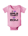 I Heart Girls That Heart EDM Baby Romper Bodysuit-Baby Romper-TooLoud-Light-Pink-06-Months-Davson Sales