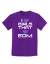 I Heart Girls That Heart EDM Childrens Dark T-Shirt-Childrens T-Shirt-TooLoud-Purple-X-Small-Davson Sales