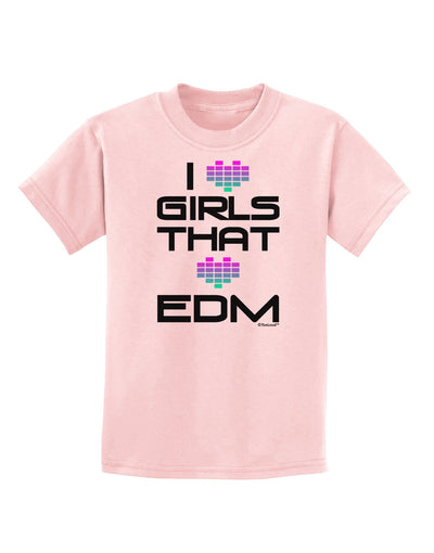 I Heart Girls That Heart EDM Childrens T-Shirt-Childrens T-Shirt-TooLoud-PalePink-X-Small-Davson Sales