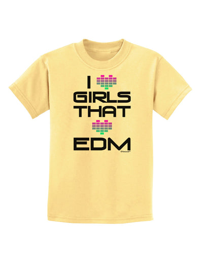 I Heart Girls That Heart EDM Childrens T-Shirt-Childrens T-Shirt-TooLoud-Daffodil-Yellow-X-Small-Davson Sales