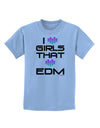 I Heart Girls That Heart EDM Childrens T-Shirt-Childrens T-Shirt-TooLoud-Light-Blue-X-Small-Davson Sales