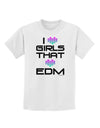 I Heart Girls That Heart EDM Childrens T-Shirt-Childrens T-Shirt-TooLoud-White-X-Small-Davson Sales