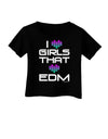 I Heart Girls That Heart EDM Infant T-Shirt Dark-Infant T-Shirt-TooLoud-Black-06-Months-Davson Sales