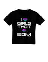 I Heart Girls That Heart EDM Toddler T-Shirt Dark-Toddler T-Shirt-TooLoud-Black-2T-Davson Sales