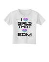 I Heart Girls That Heart EDM Toddler T-Shirt-Toddler T-Shirt-TooLoud-White-2T-Davson Sales