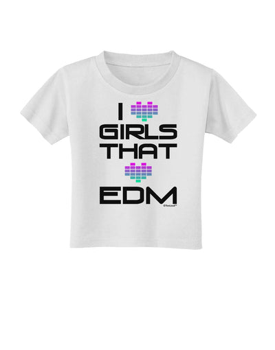 I Heart Girls That Heart EDM Toddler T-Shirt-Toddler T-Shirt-TooLoud-White-2T-Davson Sales